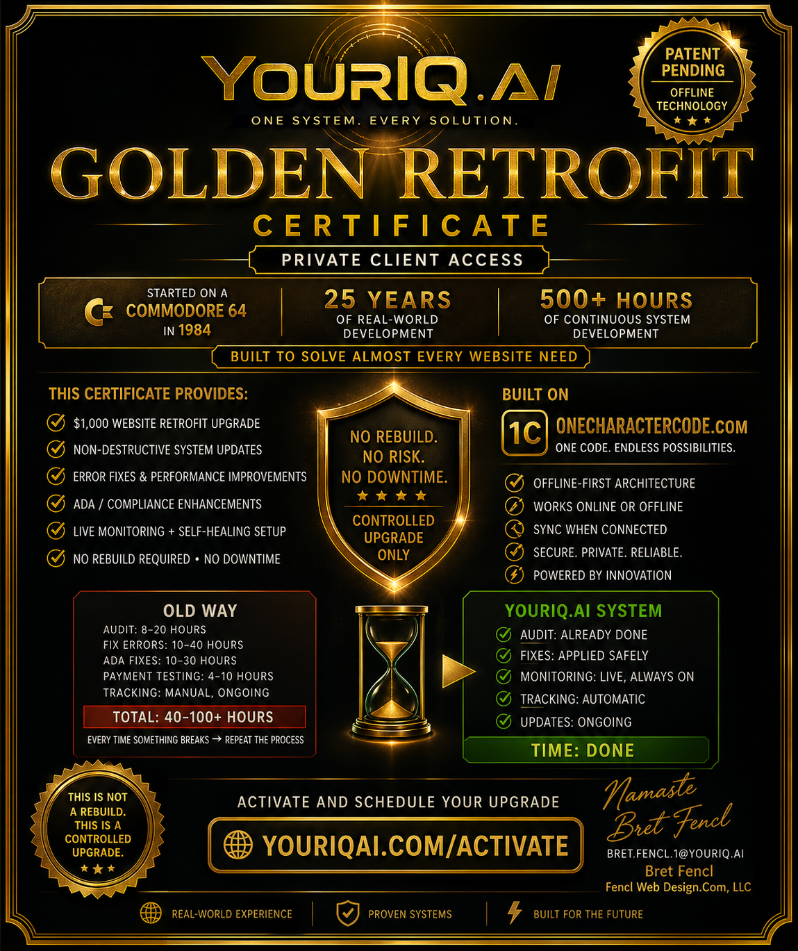 YourIQAI Golden Website Retrofit