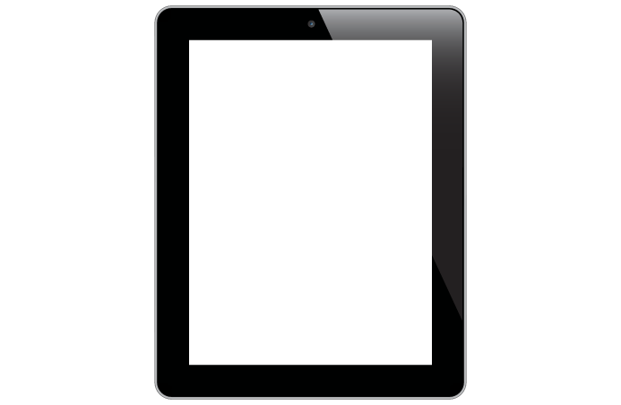Responsive picture of an ipad